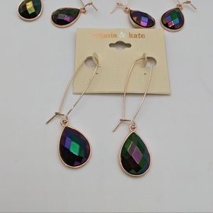 Sophia and Kate Rosegold-tone Dangle Earrings